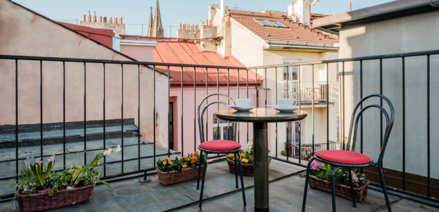 Pronájem mezonetového bytu 4+1 164m2 na Vinohradech