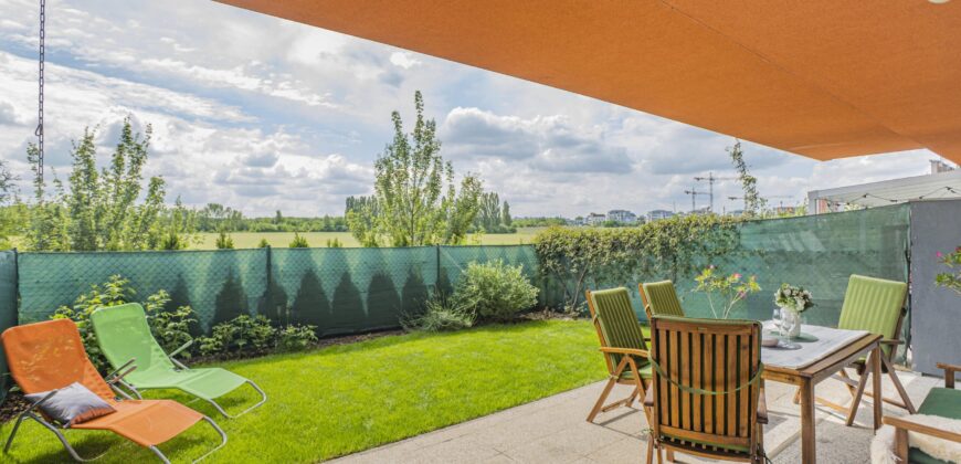 Prodej bytu 2+kk 53,2m2 se zahrádkou a garážovým stáním